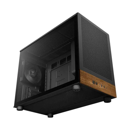 Case GAMDIAS ATHENA M4M WOOD Black | Micro-Tower | M-ATX | GAMDIAS